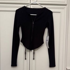 ALO Yoga Black Stardust Jacket